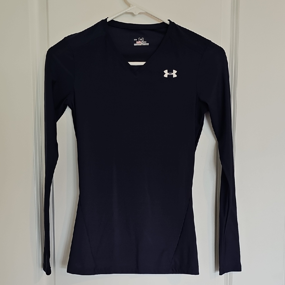 Under Armour Black Fitted Long Sleeve Tee